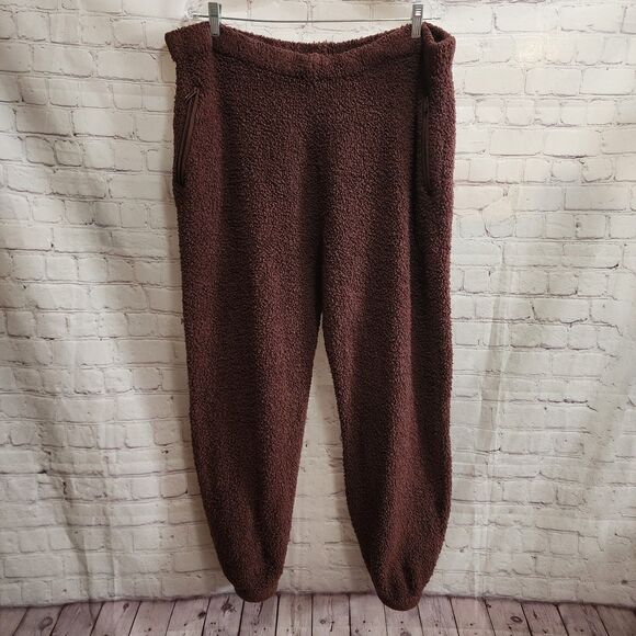 Skims Joggers Womens L/XL Brown Cozy Knit Elastic Waist And Ankles - Picture 1 of 10